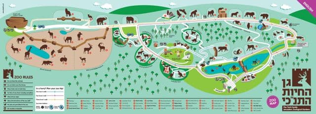 Jerusalem zoo park map